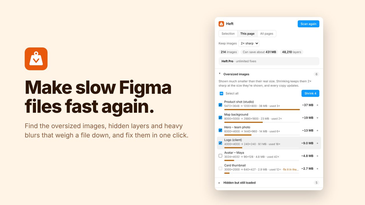 Heft: Make slow Figma files fast.