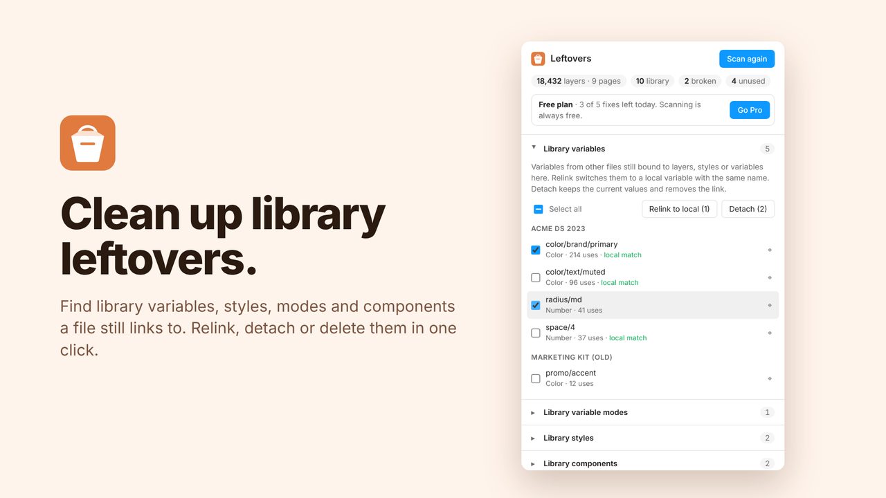 Leftovers: Clean up leftovers from removed libraries.